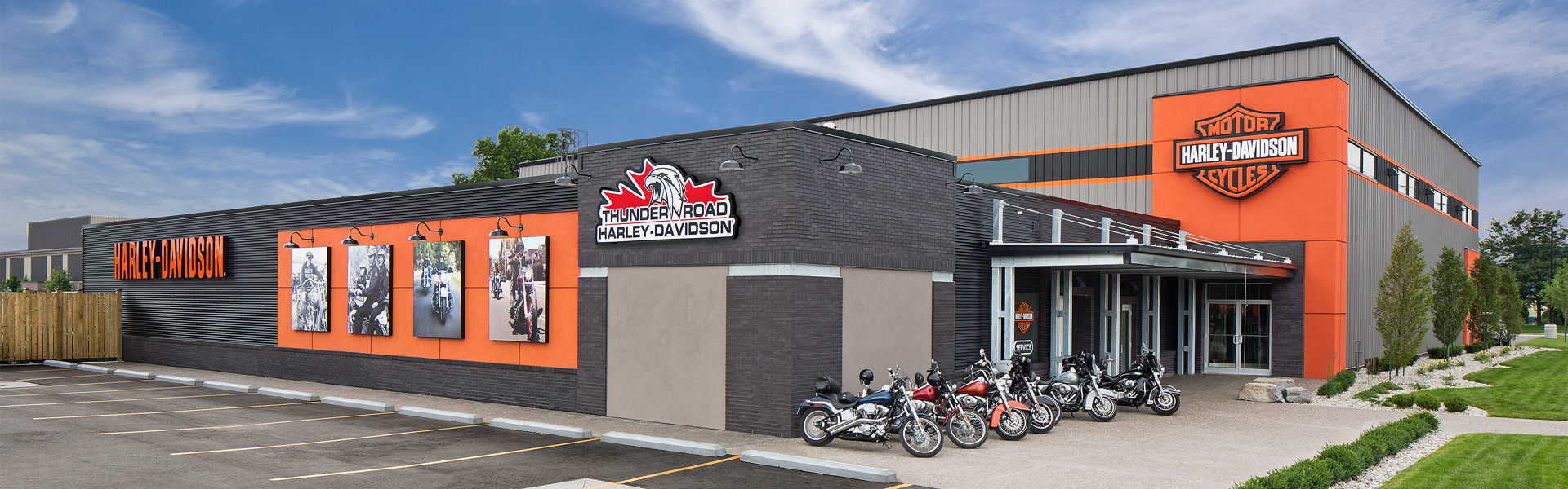 Thunder Road Harley-Davidson dealership metal exterior